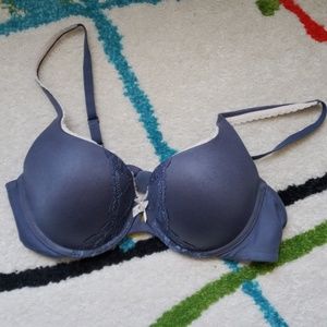 Blue Grey Victoria's Secret Body Perfect Shape Bra